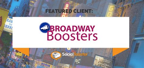 socialtoaster broadway lottery|Client Spotlight: Broadway Boosters .